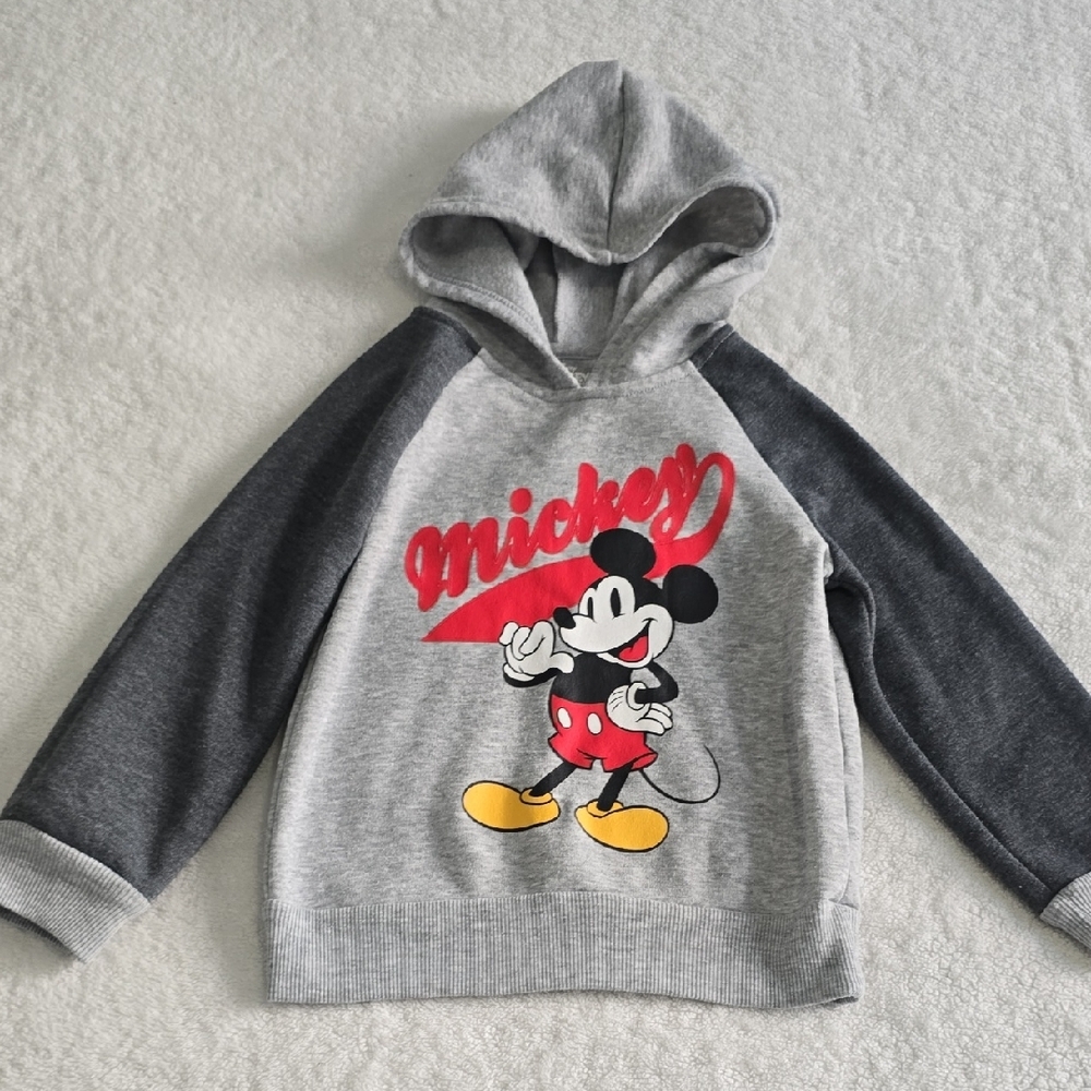 Disney Mickey Mouse Heather Gray Hoodie - Picture 4 of 11